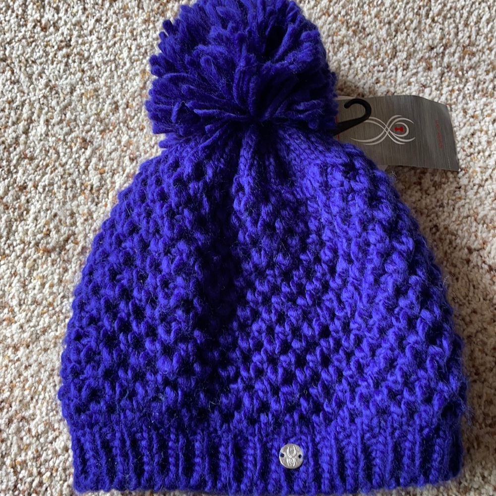 Spyder fleece lined Pom beanie